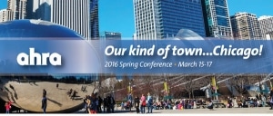 AHRA Spring 2016 banner using Bean in Millennium Park
